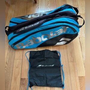 Babolat Blue Ventilated Insulation Play Tennis Bag with String Bag